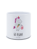 Mr. & Mrs. Panda XL Blumentopf Einhorn Vegan mit Spruch in Weiß