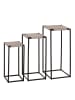 MCW 3er-Set Blumentisch N70, Grau