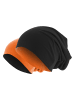 MSTRDS Beanies in black/neonorange