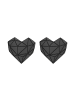 LIEBESKIND BERLIN Ohrstecker Broken Heart in schwarz