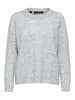 SELECTED FEMME Strick Pullover SLFLULU Wollpullover Rundhals Sweater in Grau