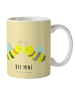 Mr. & Mrs. Panda Kaffeebecher Biene Liebe mit Spruch in Gelb Pastell