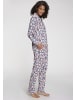 VIVANCE DREAMS Pyjamahose in blau-rosa-geblümt