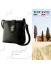 Toscanto Leder Umhängetasche Toscanto Tasche schwarz ca. 22cm