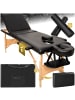 tectake 3 Zonen Massageliege-Set Daniel 210 x 95 x 84 cm, schwarz