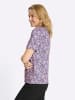 Sieh an! Kurzarmshirt in flieder-feige-bedruckt