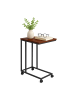 relaxdays Beistelltisch in Braun/ Schwarz - (B)50 x (H)68 x (T)35 cm
