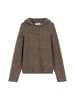 Marc O'Polo Bouclé-Hoodie loose in shaded brown melange