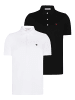 Felix Hardy Polo Shirt Kurz Arm 2 Pack in Schwarz-Weiss
