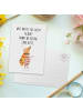 Mr. & Mrs. Panda Postkarte Nachtfalter Fähnchen mit Spruch in Weiß