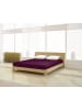 Mr.Sandman Topper Spannbetttuch Full Elastan de luxe 180 x 200 cm in aubergine