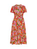 Usha Women Dress in red multicolor
