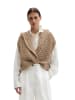 Marc O'Polo Ärmelloser Cardigan loose in Sandpaper