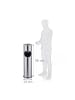 relaxdays Standaschenbecher in Silber - (H)56 x Ø 15 cm