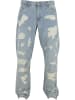 Urban Classics Straight Fit in new light blue heavy destroyed washed