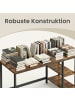 VASAGLE Arbeitstisch Barnet in Vintagebraun-Schwarz - (B)120 x (H)76 x (T)60 cm