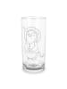 Mr. & Mrs. Panda Wasserglas Löwe Astrologie ohne Spruch in Transparent