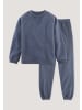Hessnatur Hessnatur Fleece Pyjama Regular aus reiner Bio-Baumwolle in graphitblau