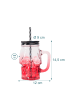 relaxdays 4 x Trinkgläser "Totenkopf" in Bunt - 500 ml