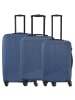 travelite Bali - 4-Rollen Trolley Set 3tlg. (weiß/cognac) in blau