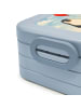 Mr. & Mrs. Panda Bento Box Pinguin Luftballon Design mit Spruch in Blau Pastell