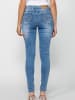 KOROSHI LANGE JEANS SCHMALE HOSE in blau