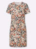 Sieh an! Druck-Kleid in champagner-papaya-bedruckt