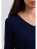 CASH-MERE.CH V-Ausschnitt Pullover in Marine Blau