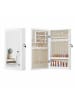 SONGMICS Schmuckschrank in Weiße-Greige - (B)37 x (H)67 x (T)10 cm