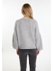 DreiMaster Damen Strickpullover in Grau Melange