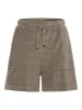 Camel Active Frottee Shorts mit Kordelzug in Khaki