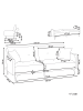 Beliani 3-Sitzer Sofa LUCAN in Beige/Gold - (W) 190 x (H) 75 x (L) 90 cm