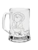 Mr. & Mrs. Panda Bierkrug Löwe Astrologie ohne Spruch in Transparent