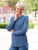 Sieh an! Langarm-Pullover in mittelblau
