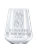 Mr. & Mrs. Panda Rotwein Glas Kuh mit Spruch in Transparent