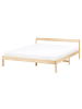 Beliani Doppelbett MADONE in Braun - (W) 165 x (H) 65 x (L) 205 cm