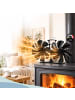 relaxdays Kaminventilator in Schwarz - (B)25 x (H)13,5 x (T)11 cm