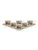 Villeroy & Boch 6er Set Espressotassen mit Untertassen Audun Ferme in Bunt 80 ml in bunt
