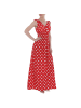 Ital-Design Kleid in Rot und Weiß