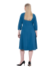 Ulla Popken Jerseykleid in petrolblau