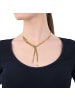 Amor Y-Collier Edelstahl, IP gold in gold