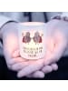 Mr. & Mrs. Panda Windlicht Glas Sternzeichen Zwilling mit Spruch in Transparent