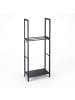 relaxdays Kaminholzregal in Anthrazit - (B)60 x (H)150 x (T)30 cm