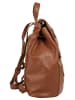 Samantha Look City-Rucksack echt Leder in cognac