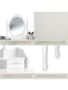 tectake Kosmetiktisch mit gepolstertem Hocker, 75 x 40 x 143 cm