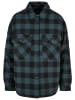 Urban Classics Urban Classics Damen Ladies Flanell Padded Overshirt in jasper/black