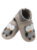 Bemesu Baby Krabbelschuhe aus Leder, weiche Lauflernschuhe mit rutschfester Sohle 