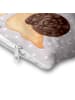 Mr. & Mrs. Panda Kissen Schnecken Liebe ohne Spruch in Grau Pastell