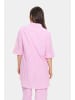 SAINT TROPEZ Kleid HaddaSZ Gerade Passform in Fandango Pink White Stripe