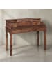KADIMA DESIGN Landhaustisch Sheesham-Holz, Vintage-Look, 3 Schubladen, praktisch